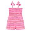 Picture of Mayoral Girls Summer Elasticated Bodice Playsuit - Magenta