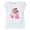 Picture of Mayoral Girls Summer Doll Cotton Jersey T-shirt -  White Magenta