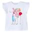 Picture of Mayoral Girls Summer T-shirt 3 Fashionista Girls - White Magenta Pink 