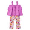 Picture of Mayoral Girls Summer Ruffle Top & Leggings Set X 2 - Orchid Pink