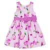 Picture of Mayoral Girls Summer Sleeveless Cherries Print Occasion Dress - Malva Pink