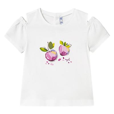 Picture of Mayoral Toddler Girls Summer Cherries Print Legging Set X 3 - Malva Pink