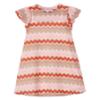 Picture of Mayoral Girls Summer Ruffle Sleeve Zig Zag A Line Dress - Salmon Pink