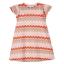 Picture of Mayoral Girls Summer Ruffle Sleeve Zig Zag A Line Dress - Salmon Pink