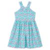Picture of Mayoral Girls Summer AOP Flamingo Print Sundress - Aqua Blue