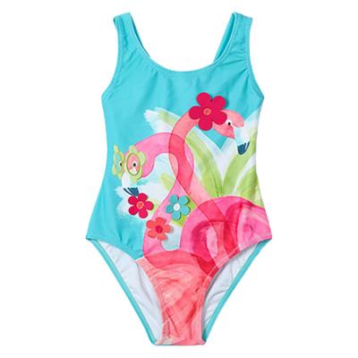 Picture of Mayoral Girls Summer Flamingo Swimsuit - Agata Blue 