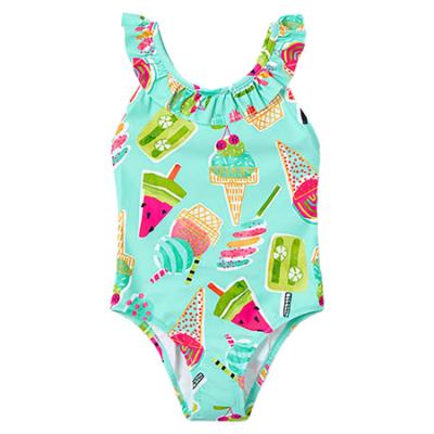 Picture of Mayoral Girls Summer Icecream Swimsuit - Aqua Blue