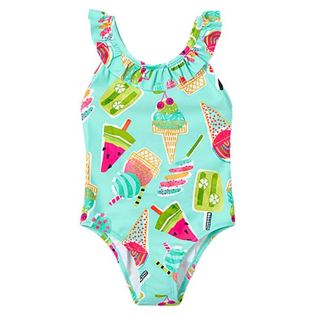 Picture of Mayoral Girls Summer Icecream Swimsuit - Aqua Blue