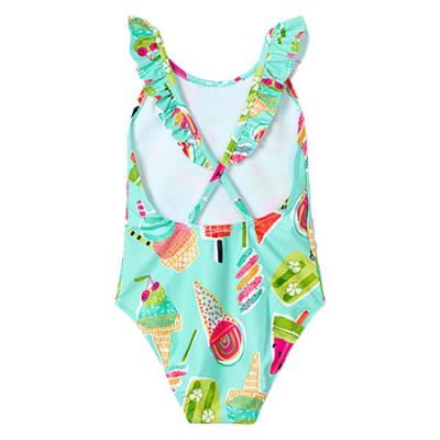 Picture of Mayoral Girls Summer Icecream Swimsuit - Aqua Blue