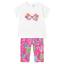 Picture of Mayoral Toddler Girls Summer Top & Leggings Set X 2 - White Fucsia
