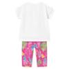 Picture of Mayoral Toddler Girls Summer Top & Leggings Set X 2 - White Fucsia