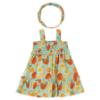 Picture of Mayoral Toddler Girls Summer Dress With Headband Set X 2  - Aqua Blue Lemon