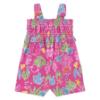 Picture of Mayoral Toddler Girls Summer Playsuit With Bows  - Fucsia Blue