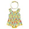 Picture of Mayoral Toddler Girls Summer Top Skirted Pants & Headband Set X 3 - Aqua Blue Lemon