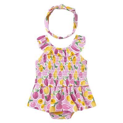 Picture of Mayoral Toddler Girls Summer Top Skirted Pants & Headband Set X 3 - Pink Lemon
