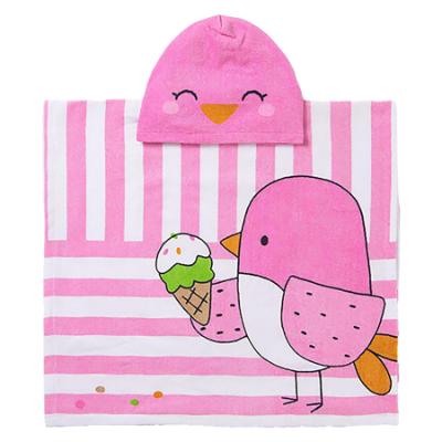 Picture of Mayoral Girls Summer Ice Cream Towel Poncho - Pink Multi 