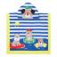 Picture of Mayoral Boys Summer Puppies Towel Poncho - Blue Multi