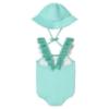 Picture of Mayoral Newborn Girls Mermaid Swimsuit & Sunhat Set X 2 - Aqua Green