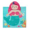 Picture of Mayoral Girls Summer Mermaid Towel Poncho - Fuschia Pink Multi 