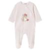 Picture of Mayoral Newborn Girls  Front Opening Teddy & Polka Babygrow  - Baby Rose Pink