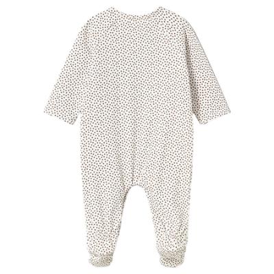 Picture of Mayoral Newborn Girls  Front Opening Teddy & Polka Babygrow  - Beige Polka 