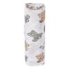 Picture of Mayoral Newborn Baby Unisex Teddy & Bunny Muslin Swaddle - Beige Grey