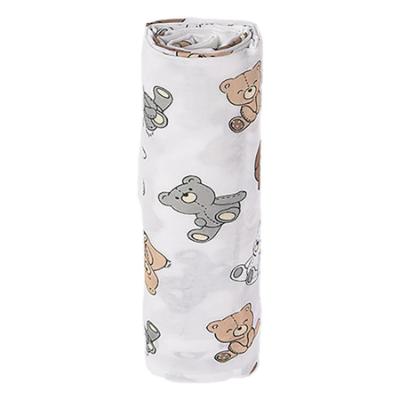 Picture of Mayoral Newborn Baby Unisex Teddy & Bunny Muslin Swaddle - Beige Grey