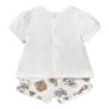 Picture of Mayoral Girls Summer Bear & Bunnies Top & Shorts Set  X 2 - Ivory Beige
