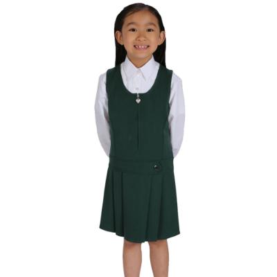 Picture of Schoolwear Girls Stretch Pinafore - Grey