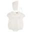 Picture of Sarah Louise Baby Girls Lace Plumetti Romper & Bonnet Set X 2 - Ivory 