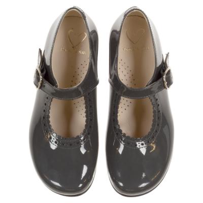 Picture of Panache Mary Jane Patent - Dark Grey 