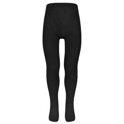 Picture of Schoolwear Girls Cotton Rich Plain Knit Tights - Black