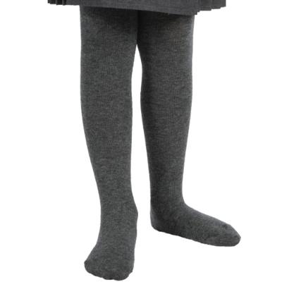 Picture of Schoolwear Girls Cotton Rich Plain Knit Tights - Black