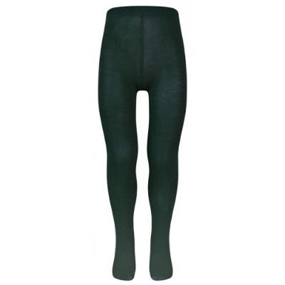 Picture of Schoolwear Girls Cotton Rich Plain Knit Tights - Bottle Green