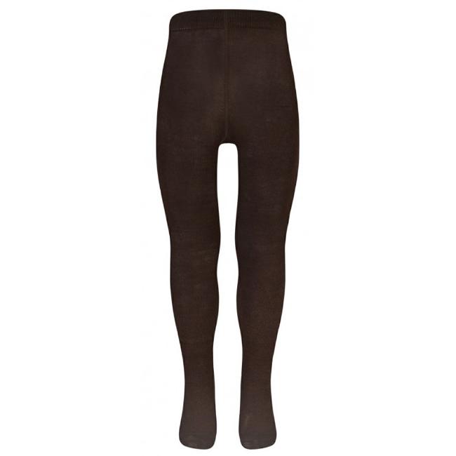 Picture of Schoolwear Girls Cotton Rich Plain Knit Tights - Brown