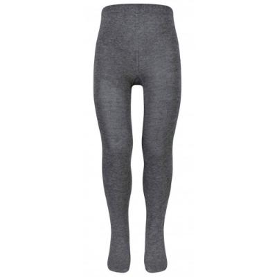 Picture of Schoolwear Girls Cotton Rich Plain Knit Tights - Grey