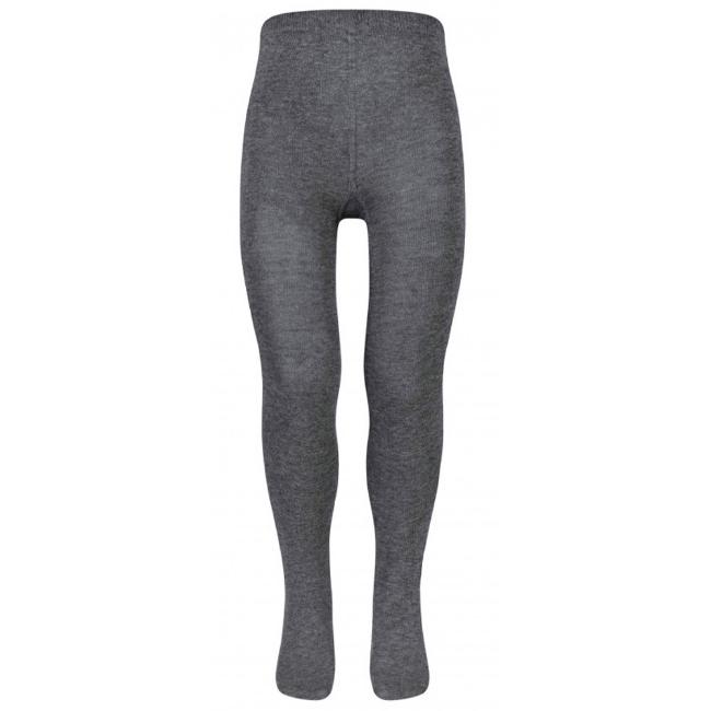 Picture of Schoolwear Girls Cotton Rich Plain Knit Tights - Grey
