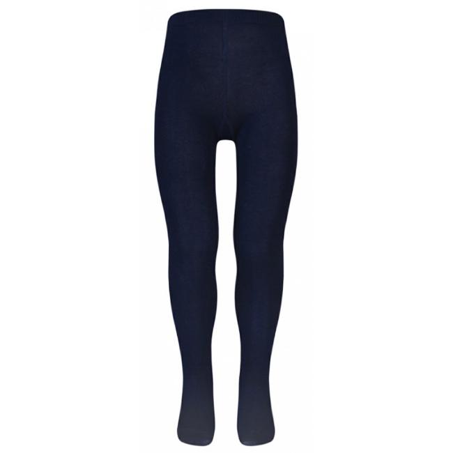 Picture of Schoolwear Girls Cotton Rich Plain Knit Tights - Navy Blue