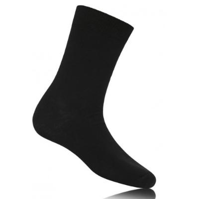 Picture of Schoolwear Boys Cotton Rich Plain Knit Ankle Socks - Black