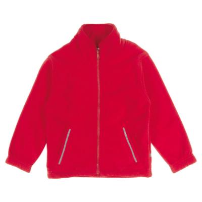 Picture of Schoolwear Girls Fleece Jacket With Reflective Strip - Red