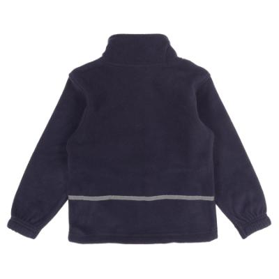 Picture of Schoolwear Girls Fleece Jacket With Reflective Strip - Navy Blue