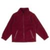 Picture of Schoolwear Girls Fleece Jacket With Reflective Strip - Burgundy