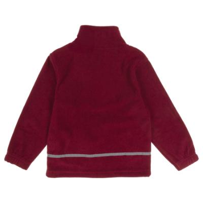 Picture of Schoolwear Girls Fleece Jacket With Reflective Strip - Burgundy