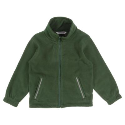 Picture of Schoolwear Girls Fleece Jacket With Reflective Strip - Bottle Green