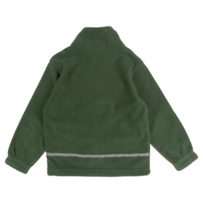 Picture of Schoolwear Girls Fleece Jacket With Reflective Strip - Bottle Green