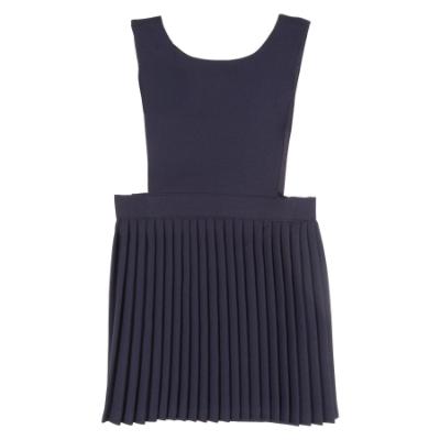 Picture of Schoolwear Girls Bib Pinafore - Navy Blue