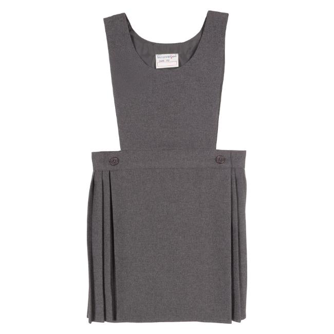 Picture of Schoolwear Girls Bib Pinafore - Grey
