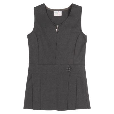 Picture of Schoolwear Girls Stretch Pinafore - Grey
