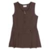 Picture of Schoolwear Girls Stretch Pinafore - Brown