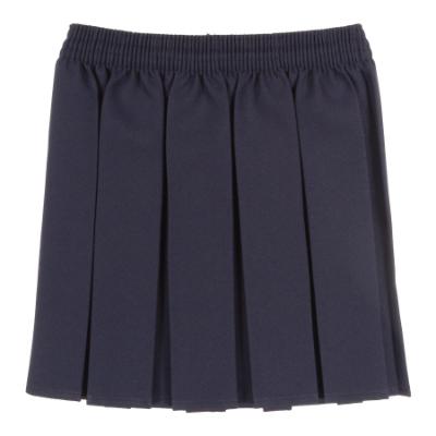 Picture of Schoolwear Girls Box Pleats Skirt - Navy Blue